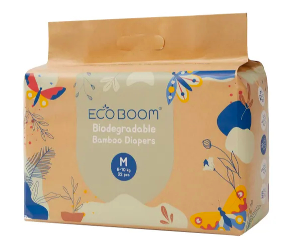 Подгузники бамбуковые ECO BOOM размер M (6-10 кг) 