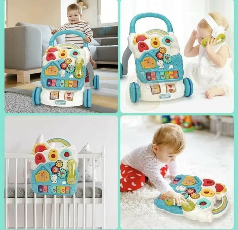 Жаяу жүргінші- қоларбасы Walker Baby 2- ден 1 дамыту орталығымен 