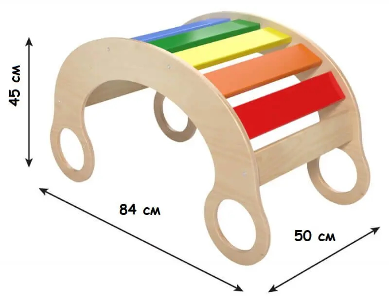 FamilyWood Rainbow тербелетін орындық 