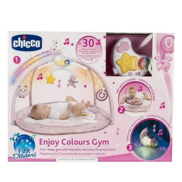 Развивающий коврик Chicco 3 в 1 Enjoy Colors Gym 